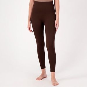 Like Spanx!  Anti x Proof Seamless Compression Leggings - Chocolate